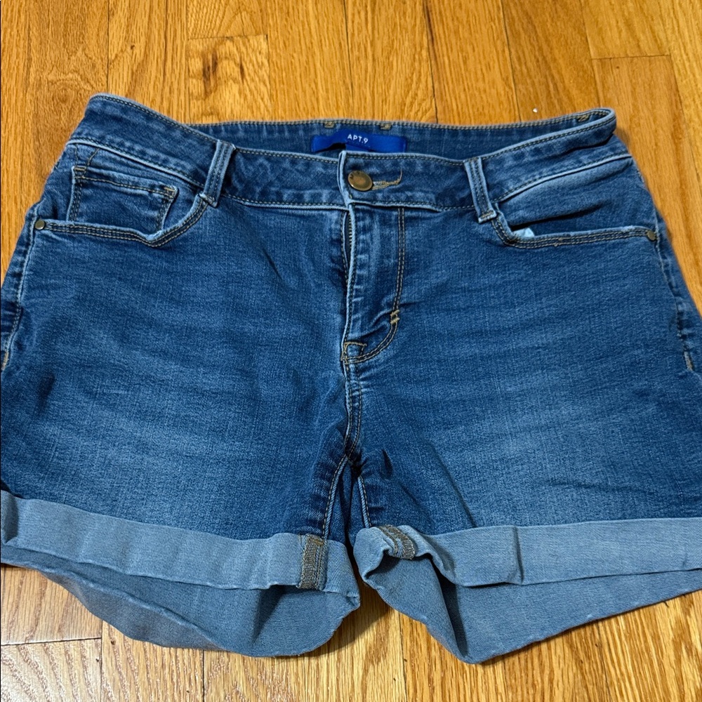 Apt. 9 Dark Blue Jean Shorts